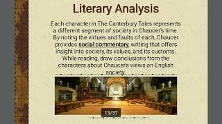 Summary of The prologue to Canterbury Tales in hindi [upl. by Eadie736]