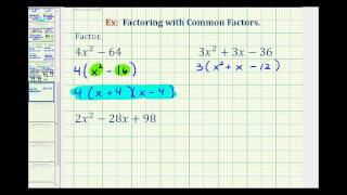 Ex Factoring Polynomials with Common Factors [upl. by Fawn]