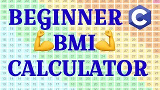 How to make a BMI Calculator in C [upl. by Johppa]