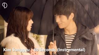 Kim Sunggyu  60 Seconds Instrumental [upl. by Sgninnej]