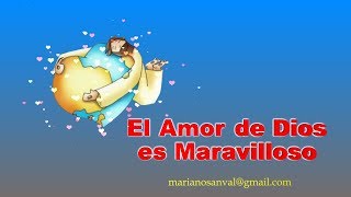 EL AMOR DE DIOS ES MARAVILLOSO VERSION KARAOKE CON VOZ GUIA KARAOKE KIDS [upl. by Acinhoj]