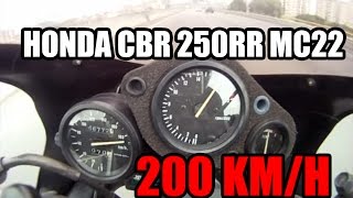 Honda CBR 250RR  TOP SPEED 200 kmh [upl. by Alletniuq]