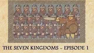 The Anglo Saxon Invasion of Britain  The Heptarchy Animated [upl. by Vogele]