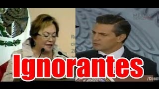 Peña Nieto y Elba Esther Igual de Ignorantes [upl. by Lednor]