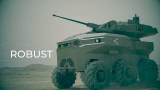 ROBUST  Israeli MOD amp Elbit Medium Robotic Combat Vehicle Credit Israeli MOD [upl. by Ahsimot702]