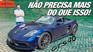 Avaliação completa do Porsche 718 Boxster GTS 40 [upl. by Obbard519]