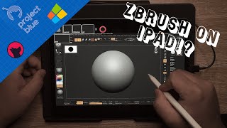 Zbrush on iPad iPad with Windows Trying Out The Astropad For Windows Beta  Project Blue [upl. by Smukler]