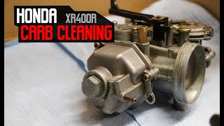 Honda XR400R Carburetor Cleaning [upl. by Martinelli]