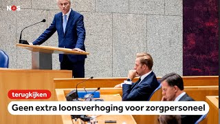 TERUGKIJKEN Tweede Kamerdebat over waardering voor zorgpersoneel [upl. by Llewoh]