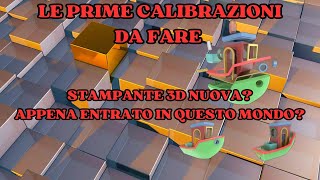 Primi passi con la stampante 3d  calibrazione piatto e test [upl. by Eissirhc884]