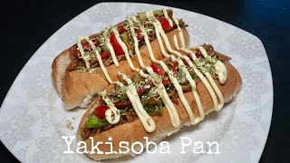 How to make Yakisoba Pan using instant noodles and hot dog rolls by kurumicooks easy Japanese food [upl. by Neeneg103]