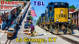 CSX Street Running in Busy Downtown La Grange KY [upl. by Miza]