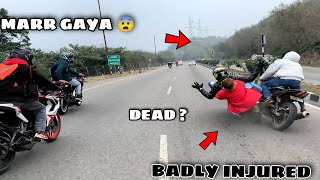 Bikers Crashed Caught on Camera 😨 5 Persons INJURED [upl. by Ahsia]