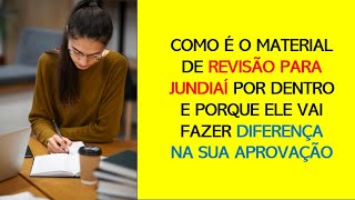 REVISÃO PARA O CONCURSO PÚBLICO DE JUNDIAÍ EM VÍDEO  COMO É O MATERIAL POR DENTRO [upl. by Dnalyr]