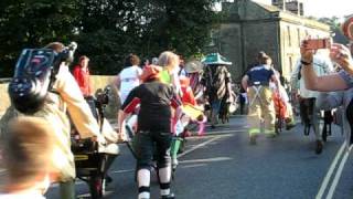 The Starting Grid Bakewell Wheelbarrow and Wellie Race 2009 [upl. by Atinram48]