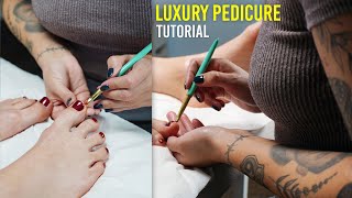 Relaxing At Home Luxury Pedicure Tutorial [upl. by Flaherty446]