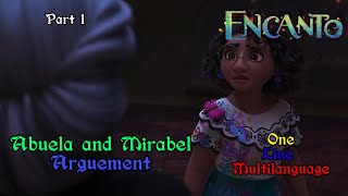 Encanto  Abuela and Mirabel Argument OneLine Multilanguage  Part 1 [upl. by Draude]