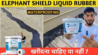 Elephant Shield Liquid Rubber Waterproofing Glue Review  Waterproof Glue  Roof And Wall Crack [upl. by Bria]