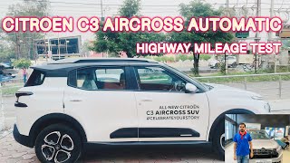 Citroën C3 Aircross Automatic Mileage Test 2024 [upl. by Zetram]