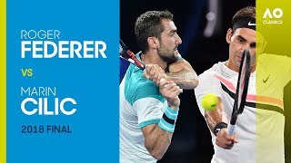 Roger Federer v Marin Cilic  Australian Open 2018 Final  AO Classics [upl. by Bower]