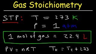 Gas Stoichiometry Problems [upl. by Enyrb676]