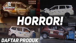 MENGERIKAN 5 Mobil dengan hasil crash test terburuk di Indonesia [upl. by Trahern]