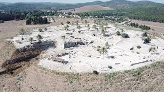 Tel Megiddo  Aerial Views BibleWalkscom [upl. by Ramin]