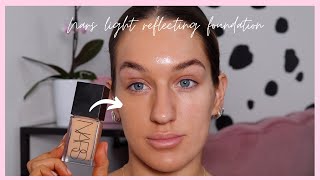 TRYING THE NARS LIGHT REFLECTING FOUNDATION [upl. by Cummings]