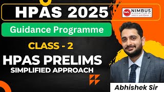 Guidance Program  HPAS 2025  Class  2 HPAS Prelims Approach  HP GK hpas2025 education [upl. by Heman695]