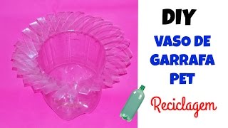 Como fazer vaso de flores ou cachepô com garrafa pet  plastic botlles [upl. by Caro632]