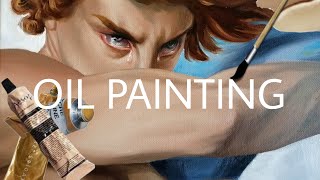 Painting the Fallen Angel  Oil Painting Timelapse [upl. by Elspeth115]