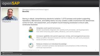 Managing isolations and lockout tagout  W3U3  SAP Environment Health Safety [upl. by Beaudoin]