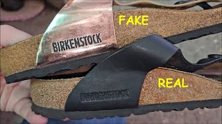 Birkenstock sandals real vs fake How to spot original Birkenstock Gizeh sandals [upl. by Zosima]