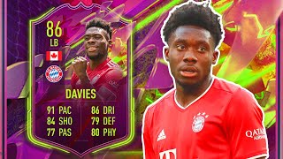 86 DAVIES REVIEW FIFA 22 RULEBREAKERS ALPHONSO DAVIES PLAYER REVIEW [upl. by Shig]