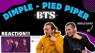 BTS DimplePied Piper REACTION  They did it again  Twin Musicians REACT [upl. by Mountfort]