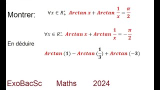 ArctanxArctan1x  pi2 [upl. by Rebeh]