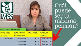 Cuál puede ser tu máxima pensión [upl. by Dedie49]