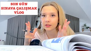 Sınava Bir Gün Kala Vlog Ecrin Su Çoban [upl. by Kipper]