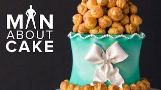 Croquembouche Tower WEDDING CAKE  Man About Cake 2018 Wedding Season with Joshua John Russell [upl. by Onailil]