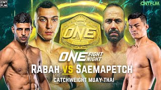 Mohamed Younes Rabah vs Saemapetch ONE Fight Night 17  4K [upl. by Bitthia879]