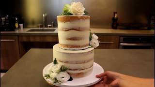 How To Make A Tiered Cake  CHELSWEETS [upl. by Durnan]