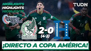 Resumen y goles  México 4202 Honduras  Concacaf Nations League  TUDN [upl. by Reimer]