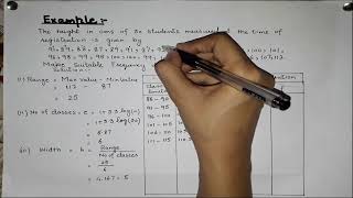 lecture6 Frequency Distribution Frequency Solved example of frequency distribution [upl. by Burgwell]