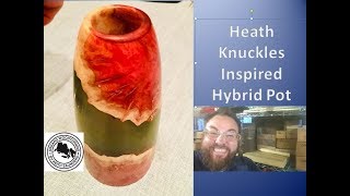 Heath Knuckles inspired hybrid epoxy and burl pot [upl. by Howes]