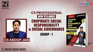 CS Professional Corporate Social Responsibility and Social Governance Book By CS Anoop Jain [upl. by Philips]