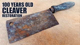 Antique Rusty Cleaver Restoration [upl. by Hyacinth]