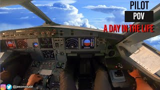 A Day in the Life as an Airline Pilot 3  PILOT POV  A320 MOTIVATION 4K HD [upl. by Nolur]