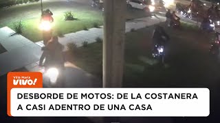 Desborde de motos en la Costanera de Villa María [upl. by Akilam631]