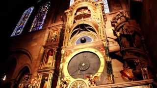 Strasbourg Astronomical Clock at Notre Dame Cathedral HD [upl. by Zinnes652]