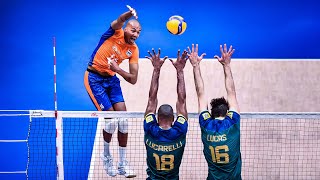 Top 50 Powerful Cross Court Spikes in Volleyball [upl. by Stavro679]